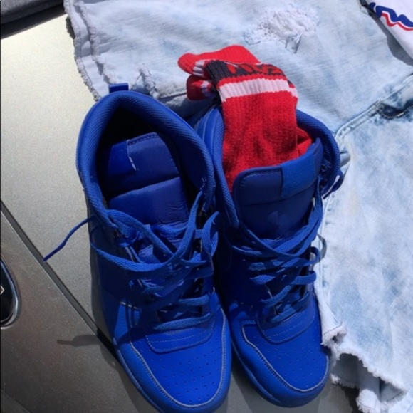 Nike Other - Royal Blue Nike Air hi tops size 11